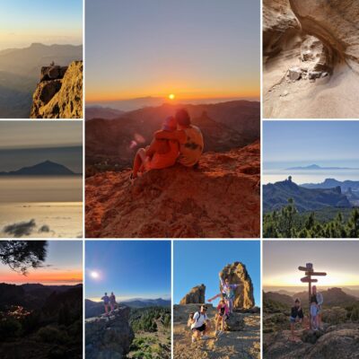 Zachód słońca Roque Nublo Kolorowy kanion do 8 os