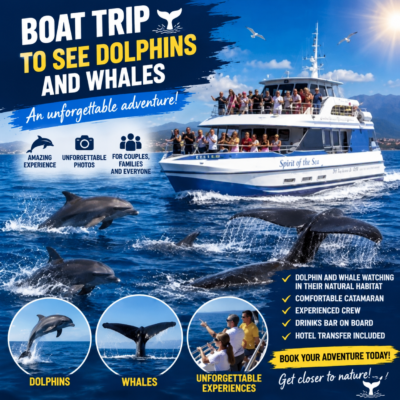 Dolphin & Whale Watching Boat Trip Gran Canaria 7 days/week